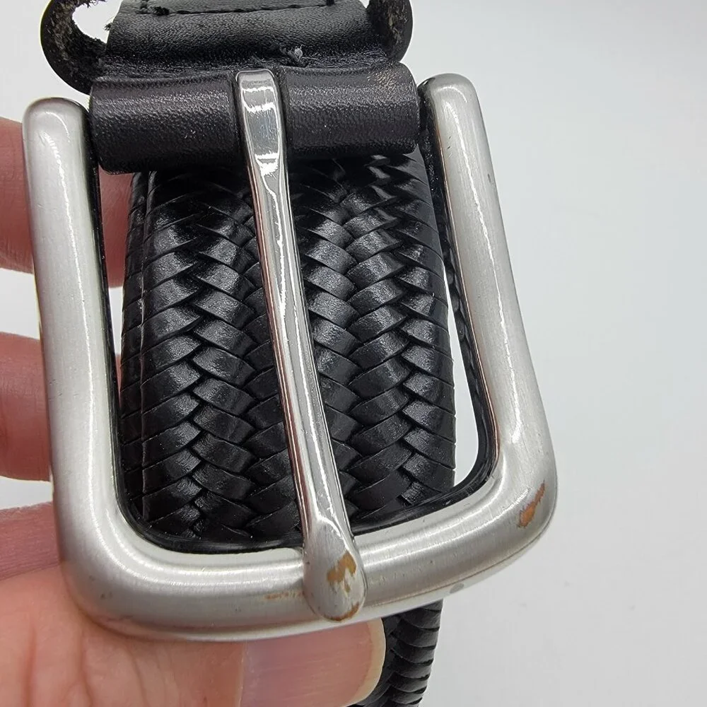 Goodfellow Belt Black Genuine Leather Dress Belt Classic Career‎
